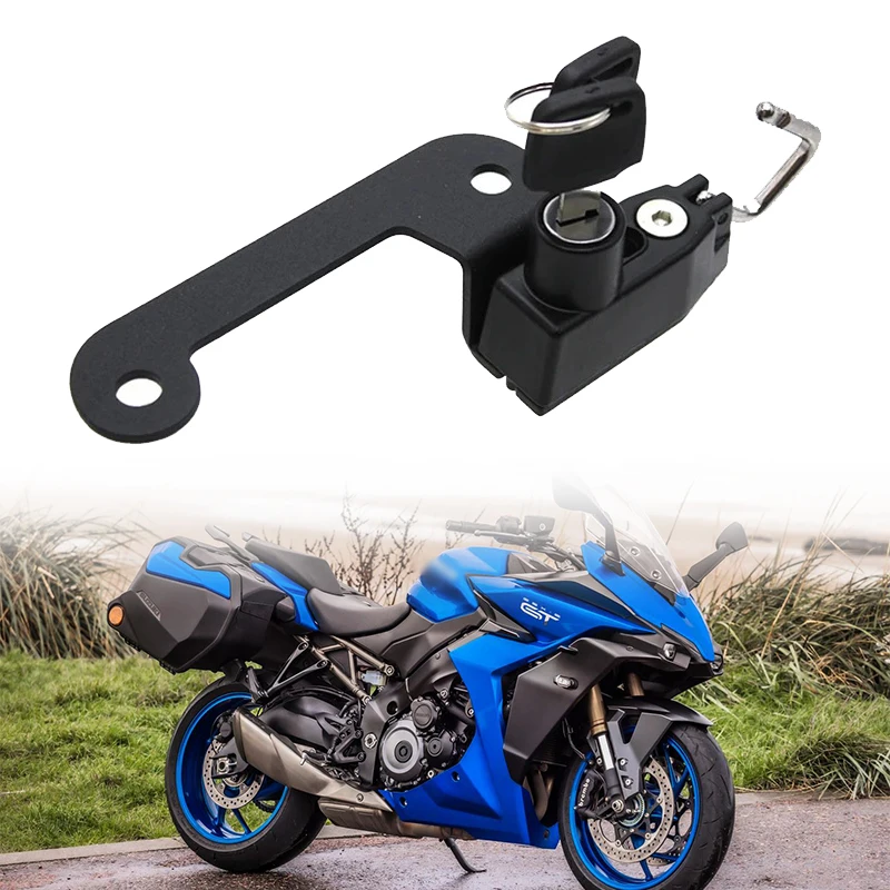 

Fit For SUZUKI GSX-S1000GT GSXS 1000GT 2021-2022 Motorcycle Accessories Aluminum Mount Hook Keys Locking GSXS 1000GT Helmet Lock