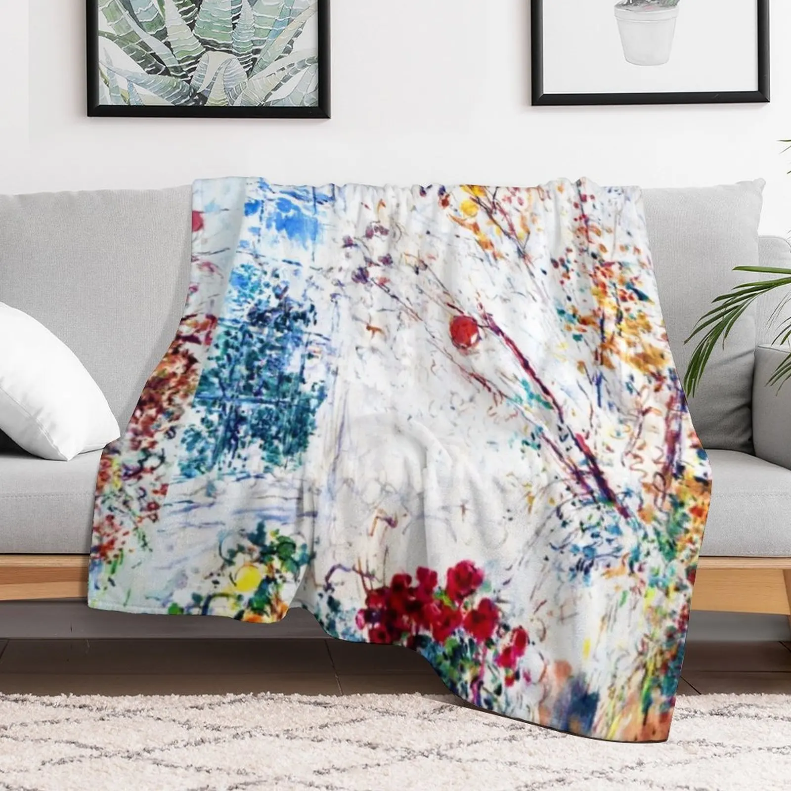 Lunaria, (digitally enhanced by WatermarkNZ Press) Throw Blanket Decoratives Custom Blankets