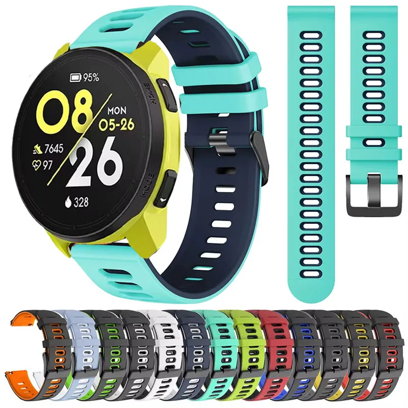 Zweifarbiges Silikonarmband für Black Shark Run Smartwatch, atmungsaktives Armband, Correa für Black Shark S1 Pro/A3/GT Neo/GT3/GT3 Armband