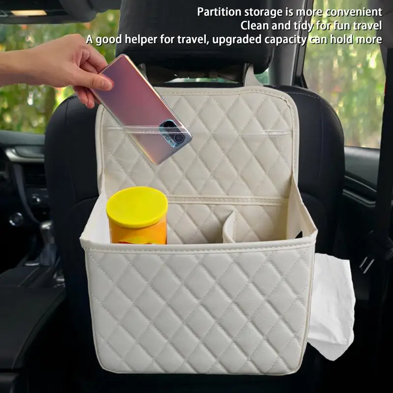 

Car Back Seat Tissue Holder Waterproof Backseat Car Organizer Bag Portable Tissue Holder Car Back Seat Organizer Multifunctional