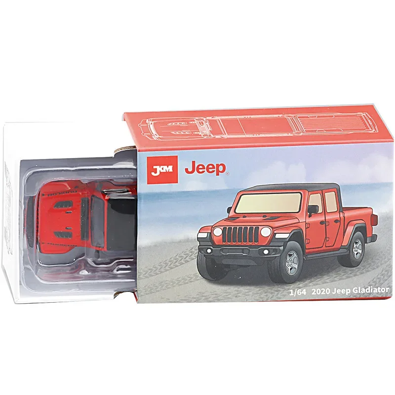 JKM-Jeep Gladiador Diecast Modelo Pickup Car, 1:64