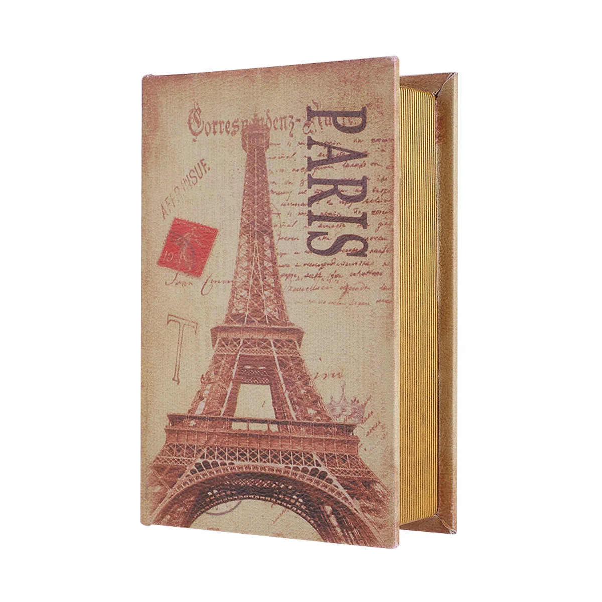 

European Fake Book Simulation Book Model Home Ornaments for Decorations (Iron Tower Size S White)