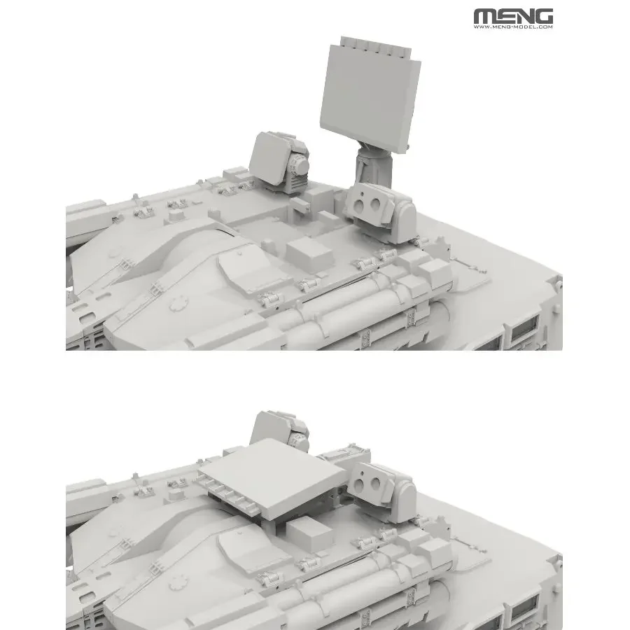 Plastic Unassembled Military Vehicle Kit 72-017 MENG 1/72 Chinese Type 625E Gun & Missile Air Defense System Desktop Display Orn
