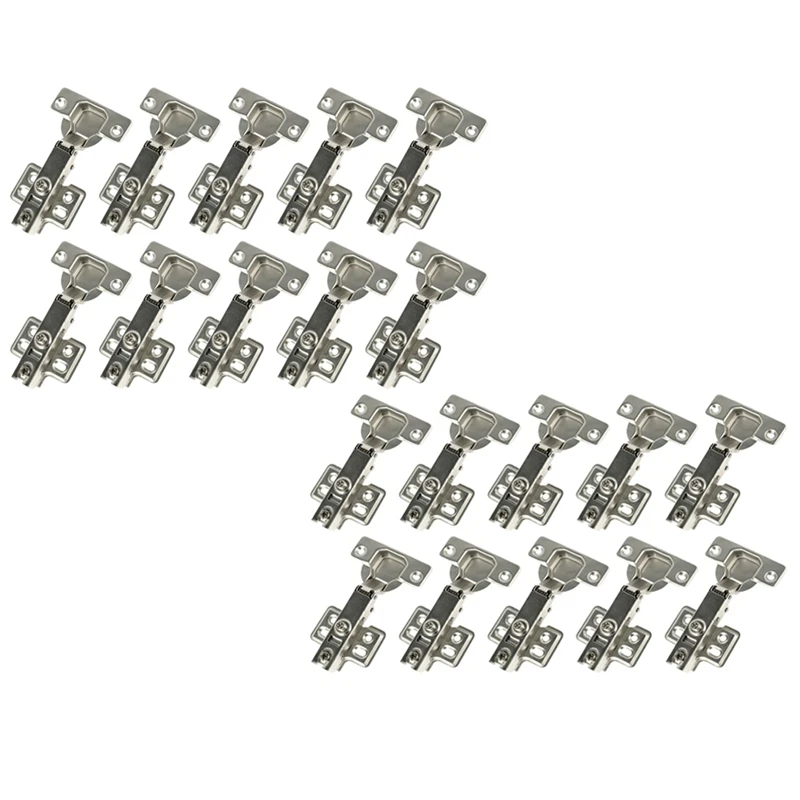 

20Pcs Hinge Damper Buffer Soft Quiet Closing Cupboard Hinges For All Kitchen Cupboard Furniture