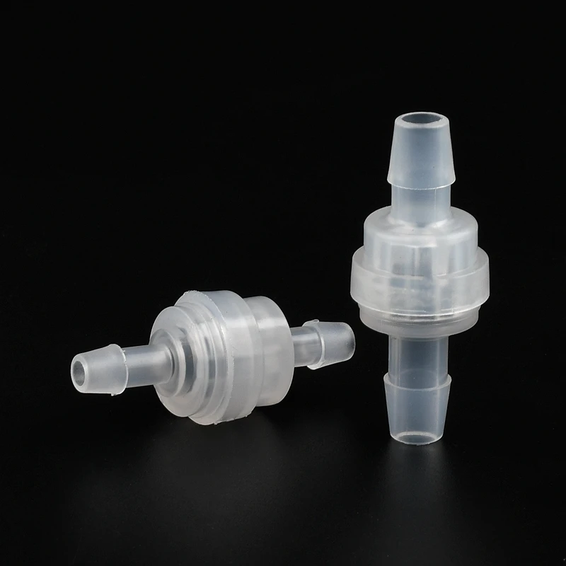 1PC 5mm 6mm 7mm Exquisite type Plastic One Way Inline Check Valve Gas Air Liquid Water Fluids One-Way Valve PVC Hose Connectors