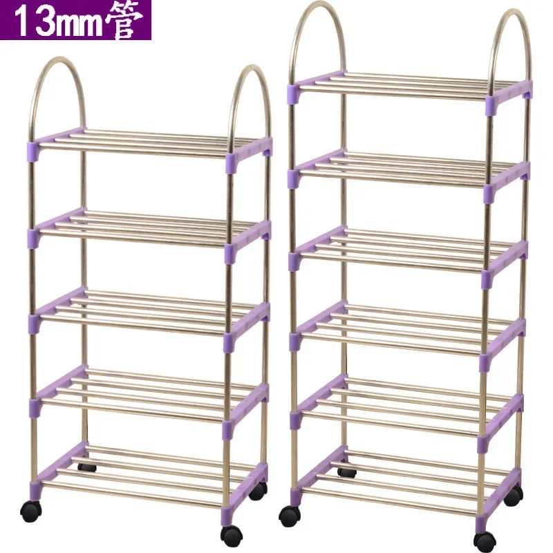 

y 3-6-слойная полка для обуви, держатель-подставка с колесами, армированная стальная трубчатая рама, полки для обуви, полка для прихожей, 2021