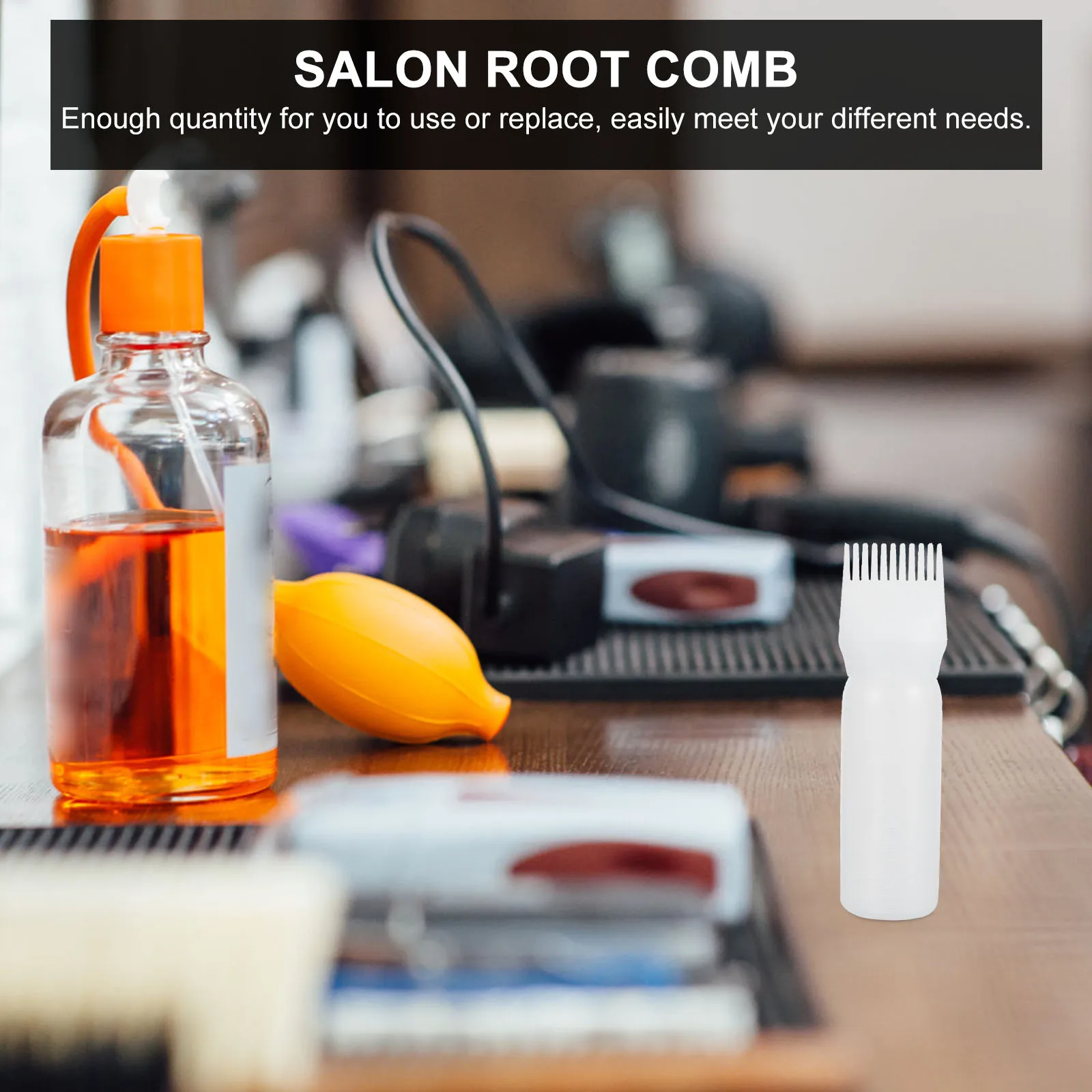 

6 шт., расческа для бутылки для волос, Аппликатор для корней из АБС-пластика, инструмент для расчески для корней, бутылка для салона, парикмахерской, сделай сам, окраска волос, смазка, укладка