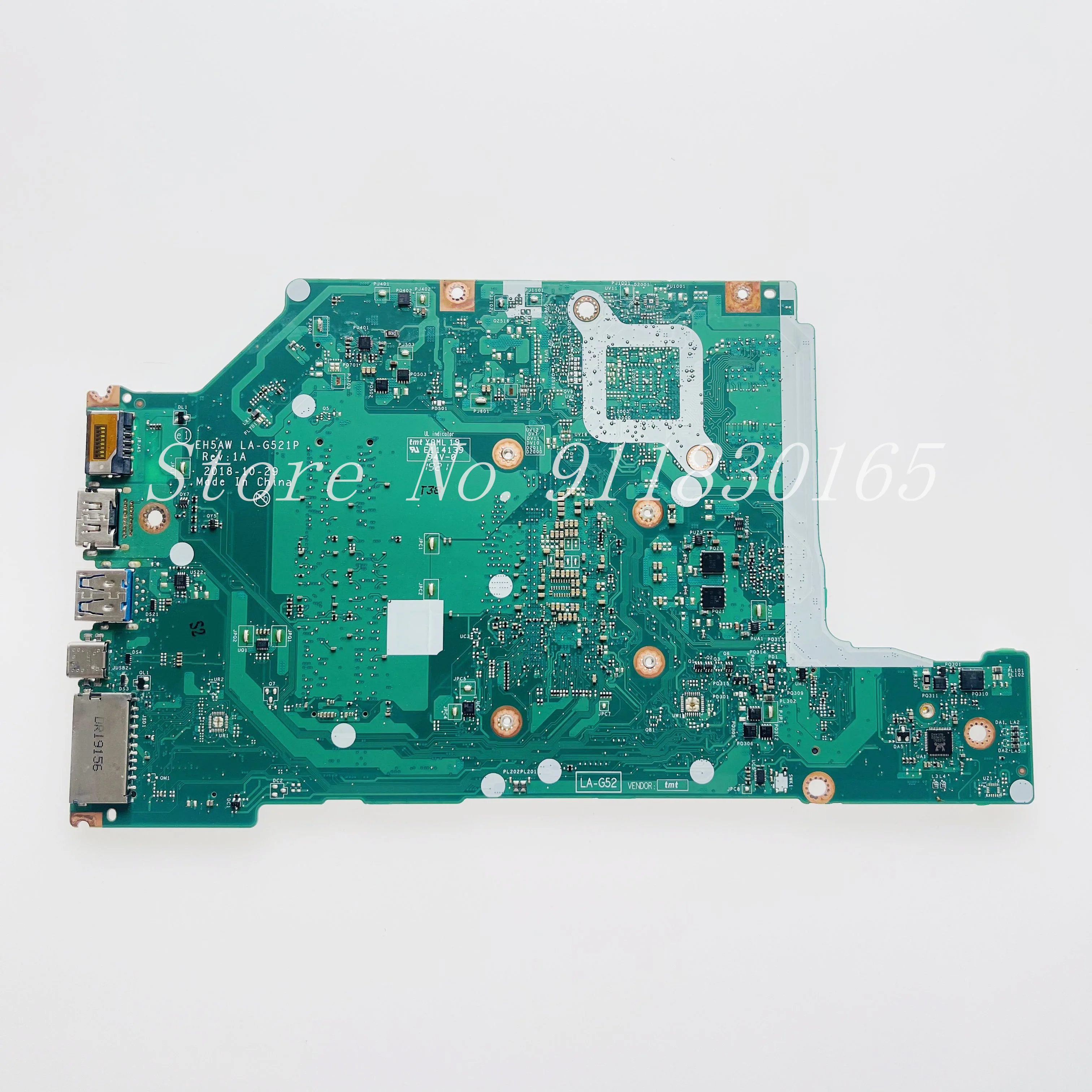 EH5AW LA-G521P Mainboard For Acer Aspire A515-52 A515-52G Laptop Motherboard With Core I3 I5 I7-8th Gen CPU UMA DDR4 100% Work