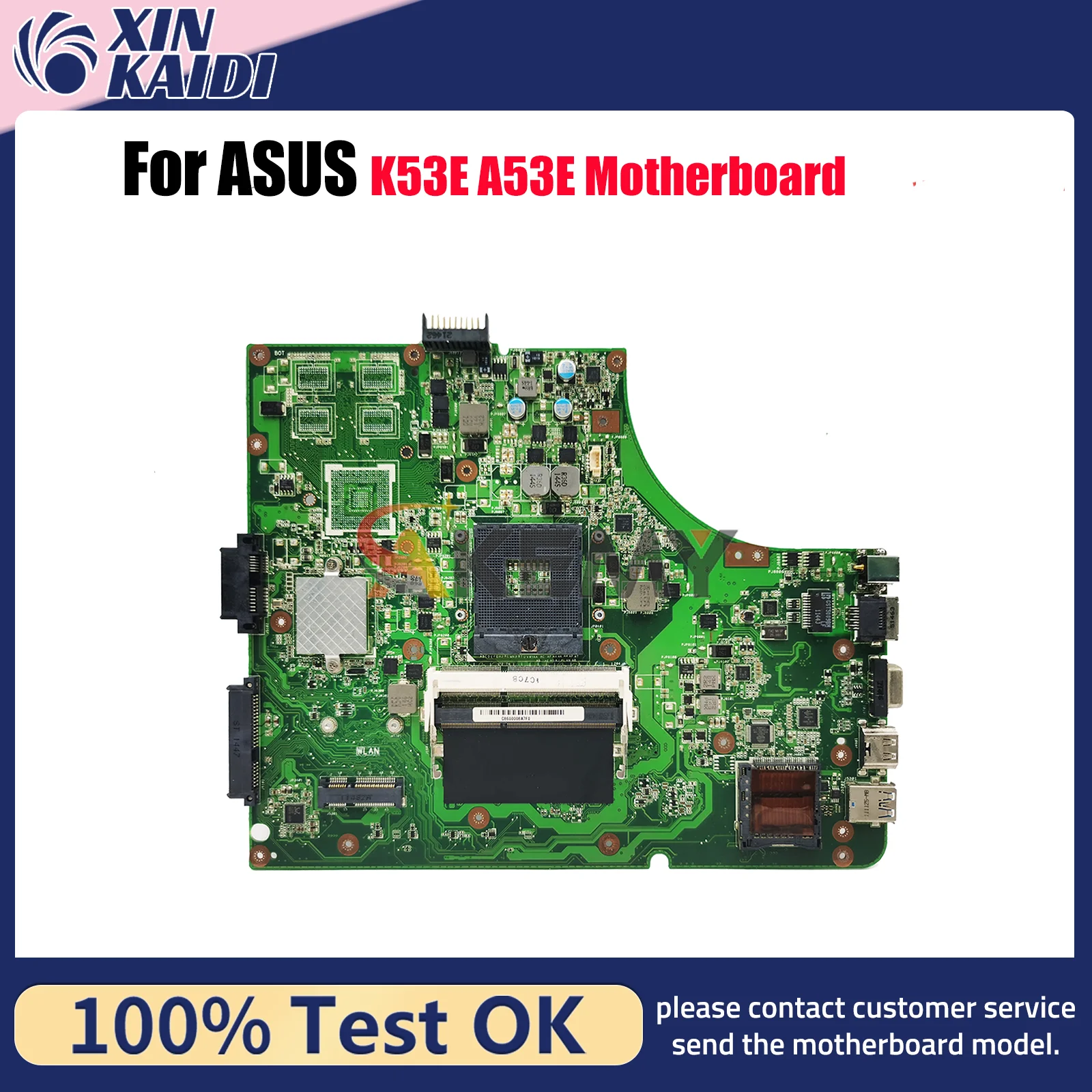 

K53E Laptop Motherboard For ASUS K53E K53E Notebook Mainboard This item is in stock 100% tests OK fast shipping High quality