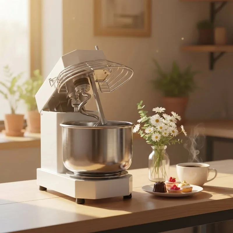 Industrial Electric Egg Beater  Stainless Steel 304 Commercial Tabletop Mixer 220V All-in-One for Bakery Cream