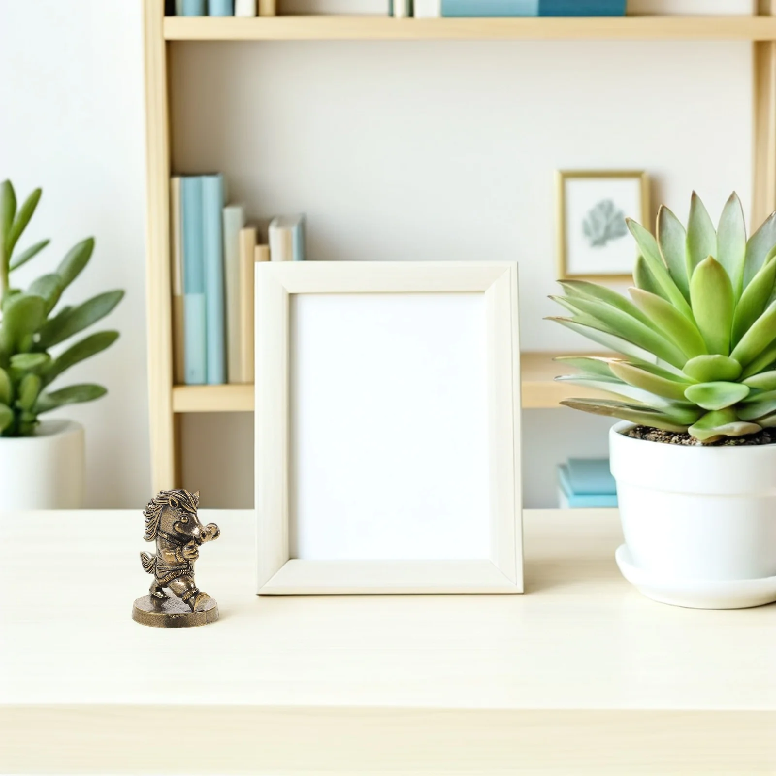 

Solid Brass Horse Sculpture Mini Chinese Ancient Art Prosperity Statue Desktop Ornament Animal Decoration Lucky Office Decor