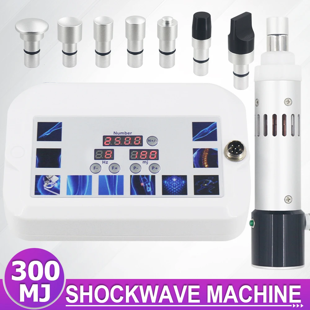 

300MJ Professional Shock Wave Therapy Machine For ED Treatment And Relieve Knee Joints Pain New Shockwave Massager Physiotherapy