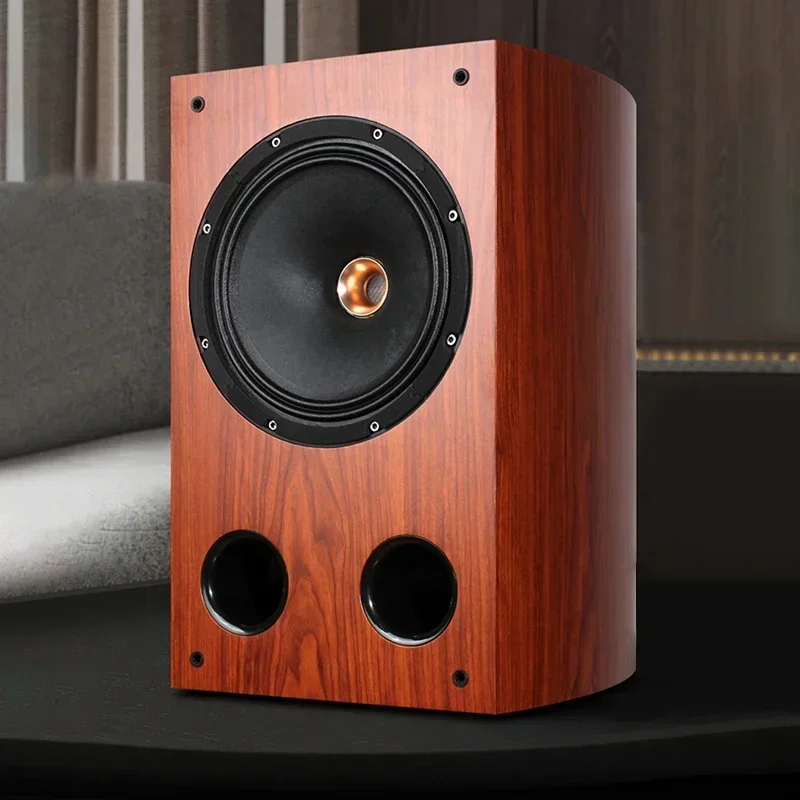 200W 10 Inch Coaxial Bookshelf Speaker, HiFi Full Range Passive Loudspeaker for Home Theater Audio System