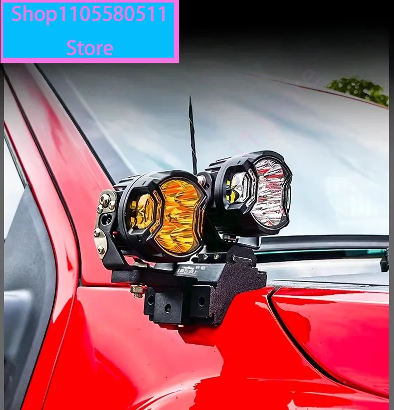 A-Pillar Spotlight Bracket For Ford Ranger Raptor F150 2017-2025 Engine Hood Spotlight Quick-Release Expansion Bracket Accessory