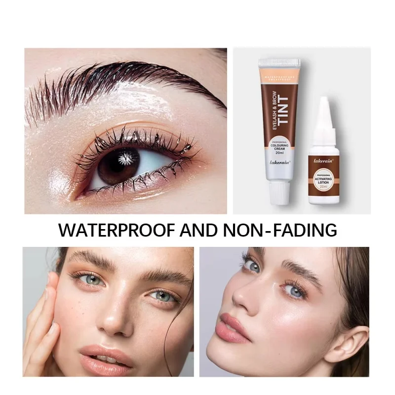 Eyelash Eyebrow Dye Tint Kit Brow Enhancer Mascara Lift Tinting Tattoo Eyes Makeup Tools Semi Permanent Eyebrow Home Use Pro Kit