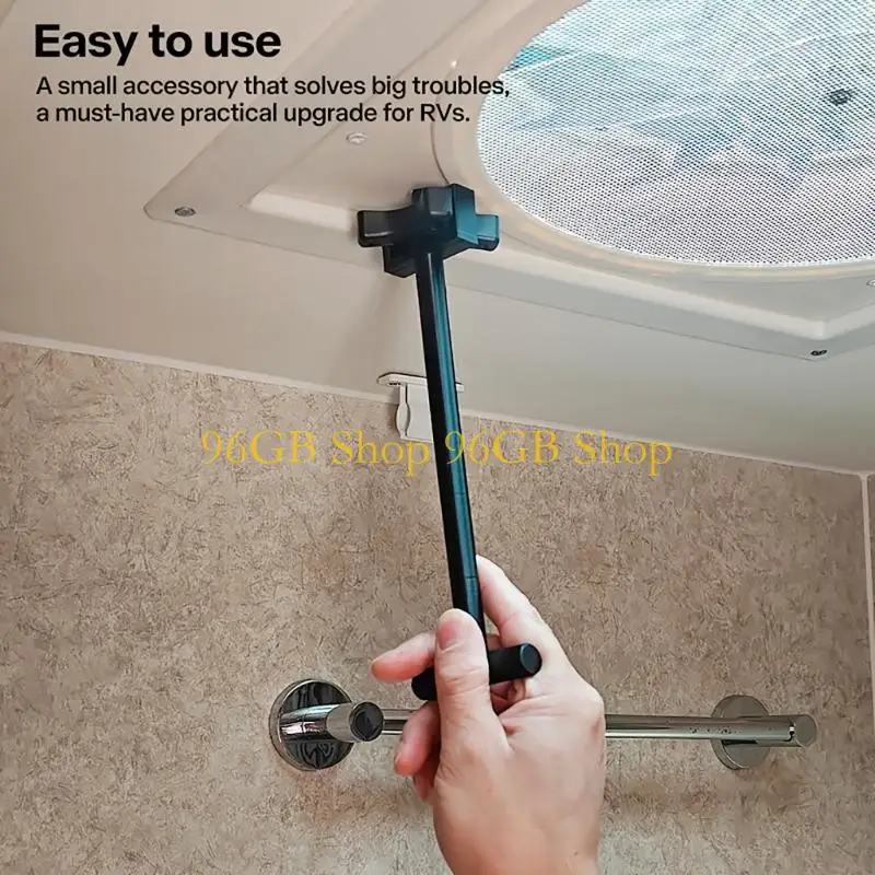 96GB Exhaust Fan Knob Extender for High Mounted Roof Fan Control Points in Use