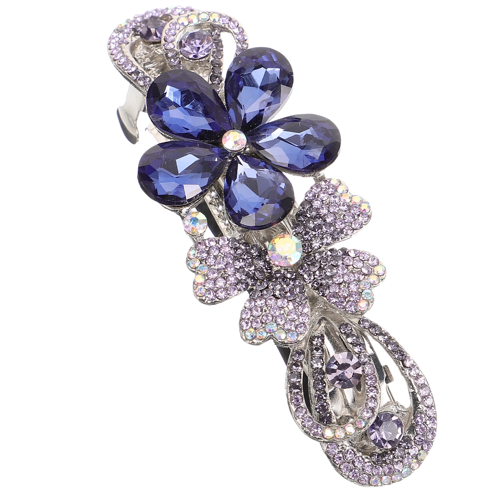 

Clips Shiny Durable Flower Design Wedding Birthday Accessories Comfortable Thick Hair Barrettes Women Hairpins