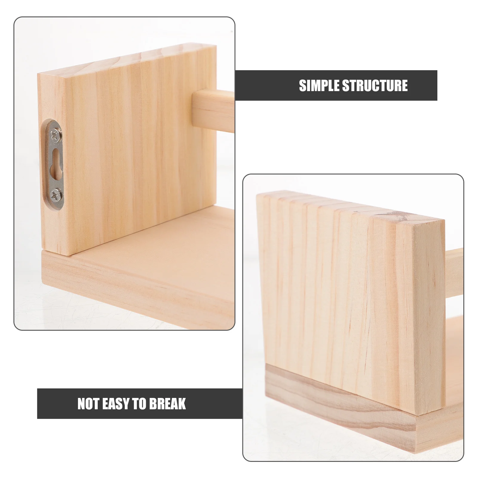 

Wooden Wall Shelf Bathroom Entryway Organizer Book Storage Rack Safe Modern Design Floating Shelves Home Decor