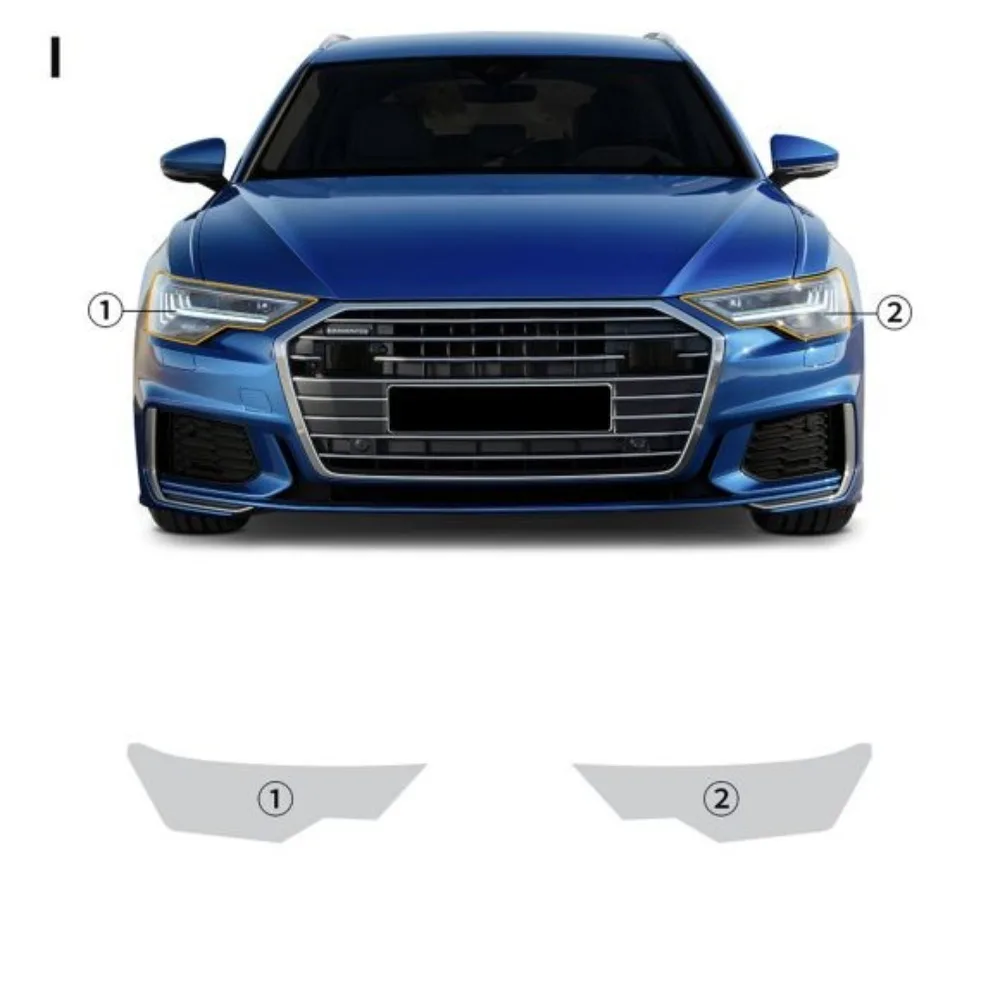 

TPU Car Headlight Protective Film For Audi A6Avant S line 2019-2024 PPF Transport & Smoke Anti-Scratch Auto External Accessories