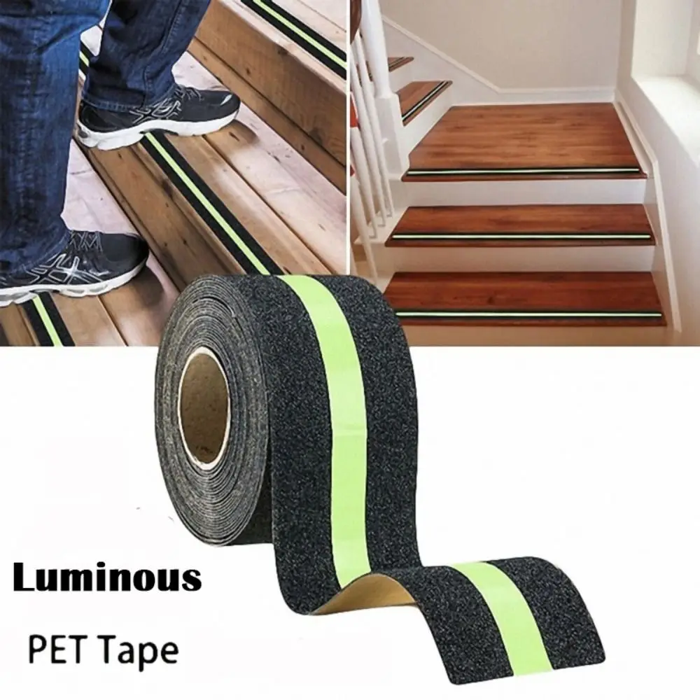 Anti Slip Luminous Tape Adhesive Warning Tape Glow in Dark Safety Track Tape Skid Tape For Stair Treads