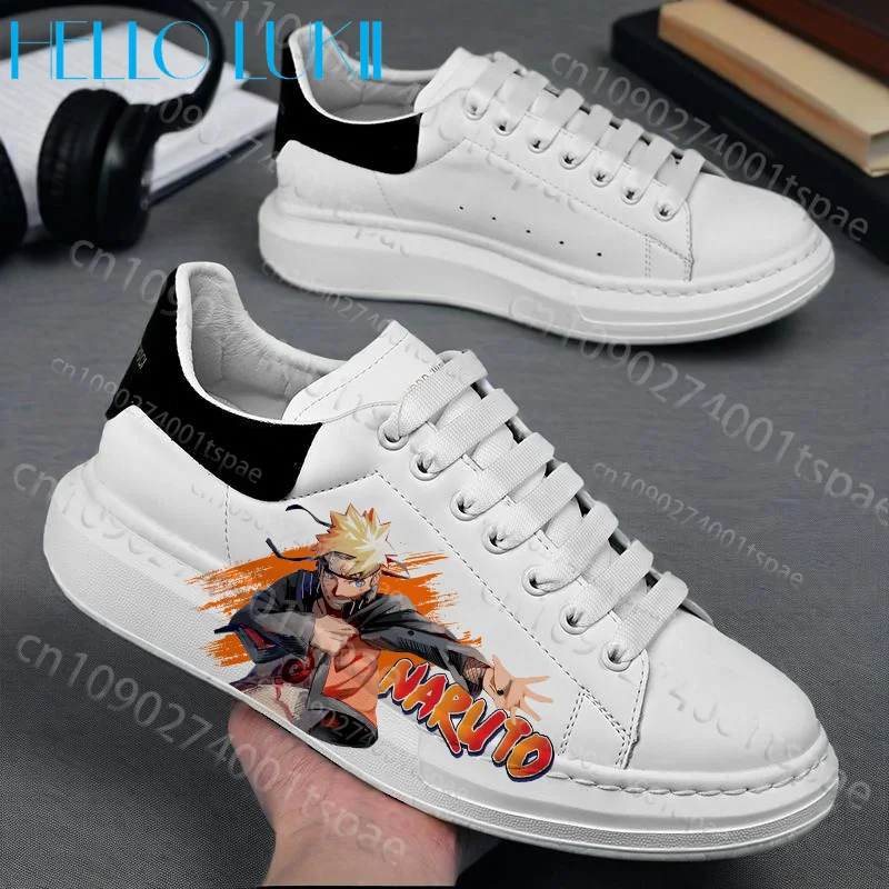 

2026 Naruto Youth Adult Casual Shoes Man Woman Love Uzumaki Design Durable Comfortable White Soft Sports Shoes Gift