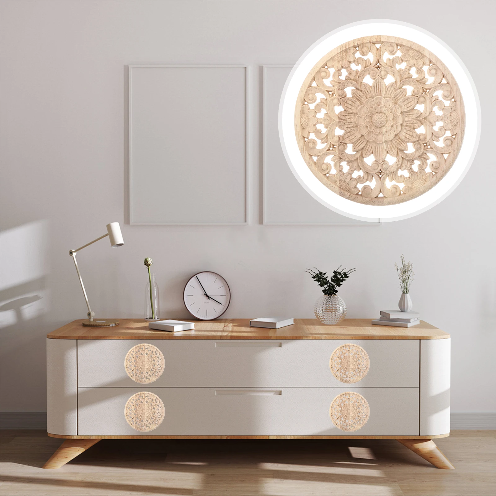 

Carved Decorative Pieces Ornaments Decoration Woodcarving Decal Onlays Furniture Decals for Applique Wooden