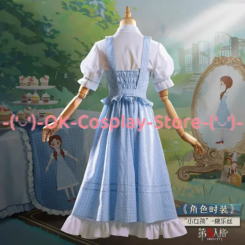 [حسب الطلب] لعبة الهوية الخامس فتاة صغيرة دوروثي تأثيري حلي هالوين كرنفال عطلة حفلة موحدة المرأة فستان نزهة لطيف