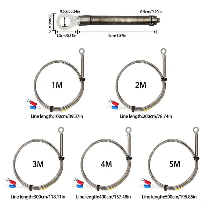 Y1AD Releable K Tipe Logam Patch Termokopel untuk 0-600 ℃ Rentang
