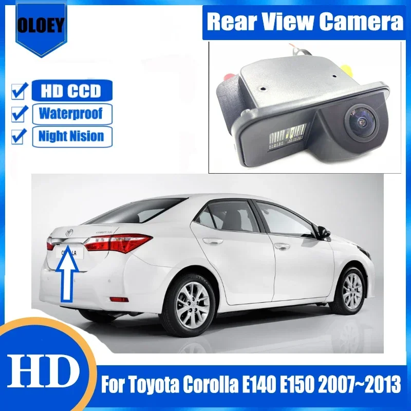 

HD rear view camera |For Toyota Corolla E140 E150 2007~2013 HD Night Vision Waterproof Camera| Backup Parking Reversing Camera
