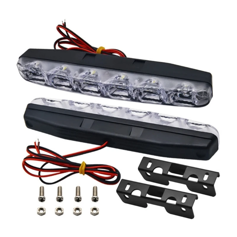 6 LED High Power LED Daytime Running Lights Driving Lamp Universal Fit LED Light