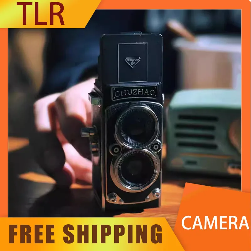 

CCD двойная рефлекторная ретро-камера, фото, видео, мини-цифровая камера TLR, запись с ручным джойстиком, любительский индивидуальный аксессуар