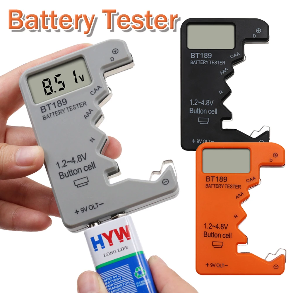 Digital Battery Tester Wide Test Range Battery Tester 1.5V Button Battery Capacity Check Detector Load Analyzer for HP11 SP11