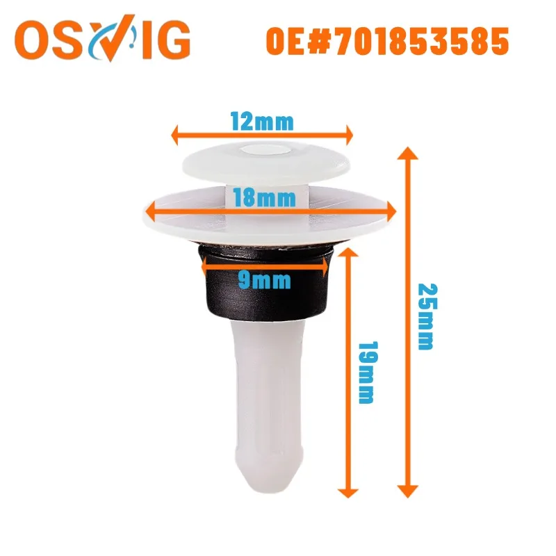 

20PCS OE#701853585 Suitable for Volkswagen pedals, side skirt guards, and wheel arch guards fixing clips