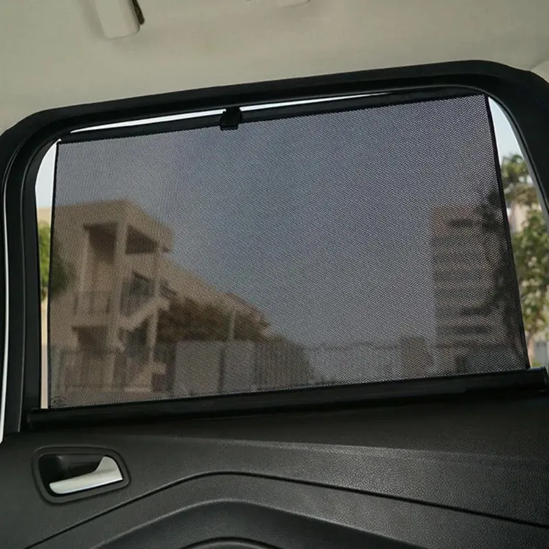 Retractable Roll Up Car Side Window Sunshade Summer Heat Insulation Auto UV Protection Curtain Universal Mesh Sun Visor Blind