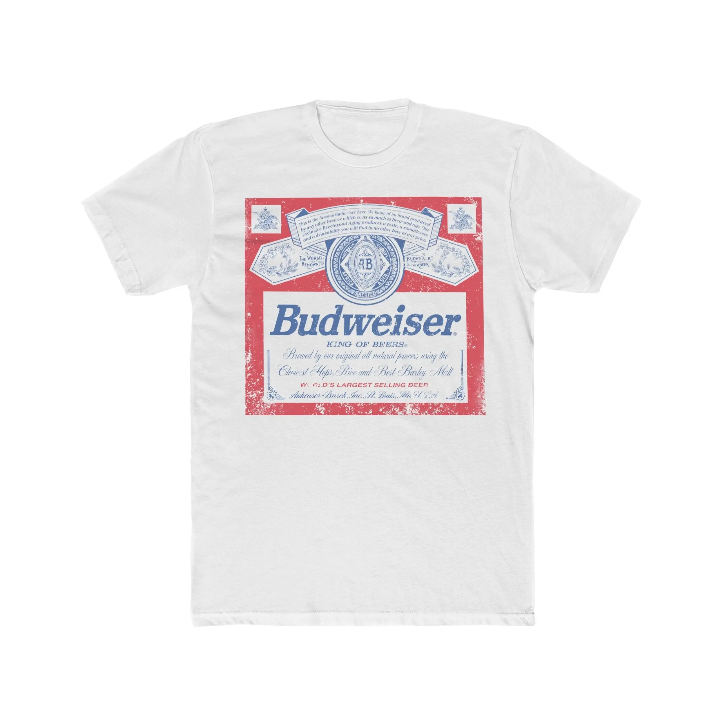 BUDWEISER beers classic vintage style beer T shirt lover