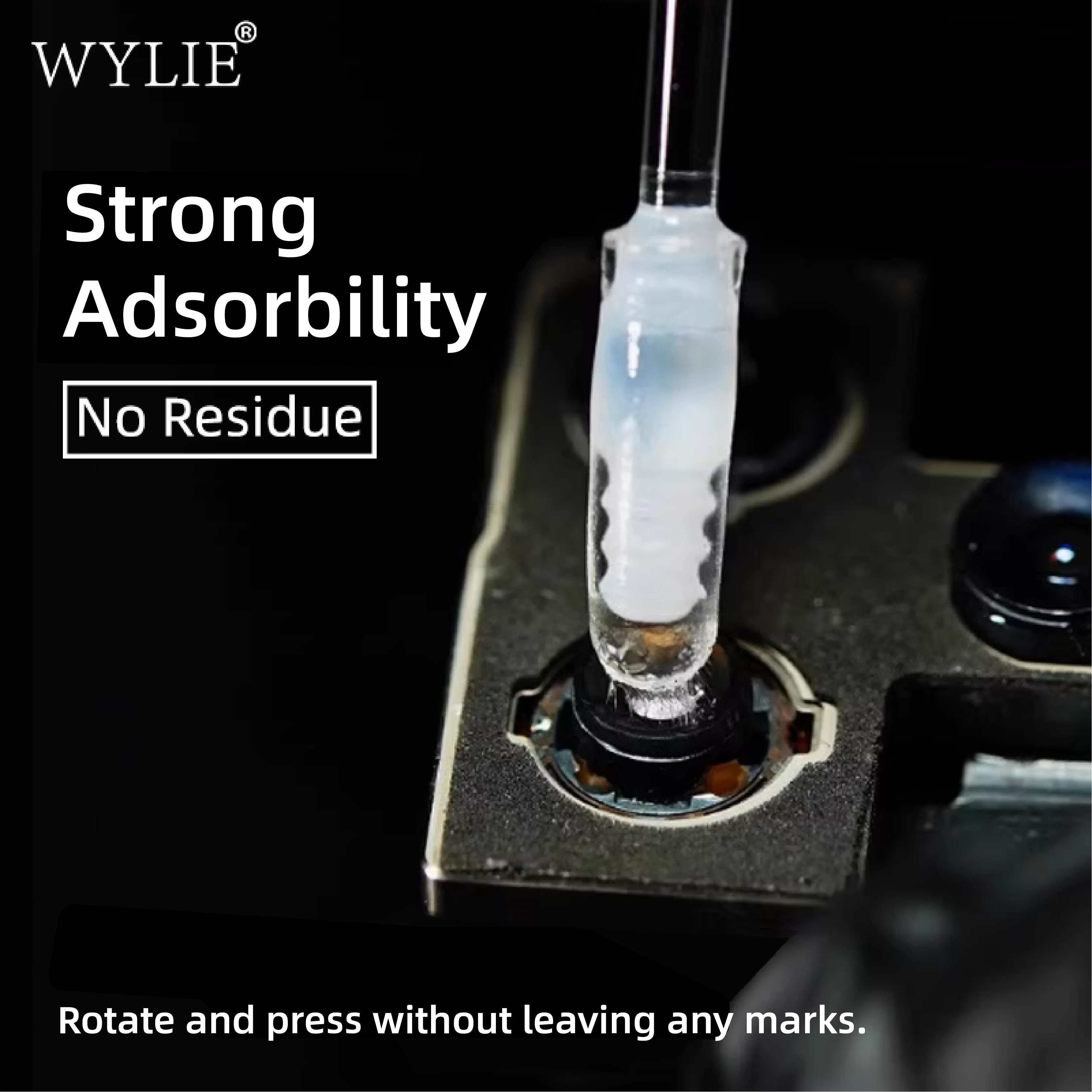 WYLIE WL-157 Kameraobjektiv-Reinigungsstäbe, 24 Stück, Harzklebewerkzeuge für die Telefonreparatur, Kamera, keine Rückstände, umweltfreundliche Reparaturwerkzeuge
