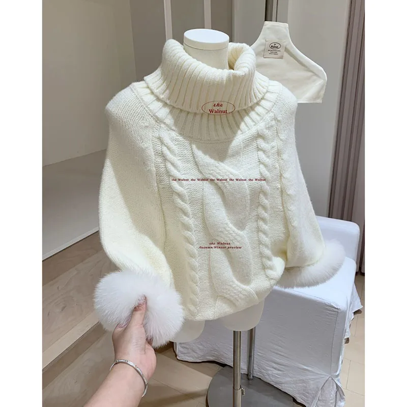 

Ladies' New Simple Commuter Bat Sleeve Head Sweater Comfortable Soft Versatile Knitted Coat Advanced Pullover Ladies Sweater