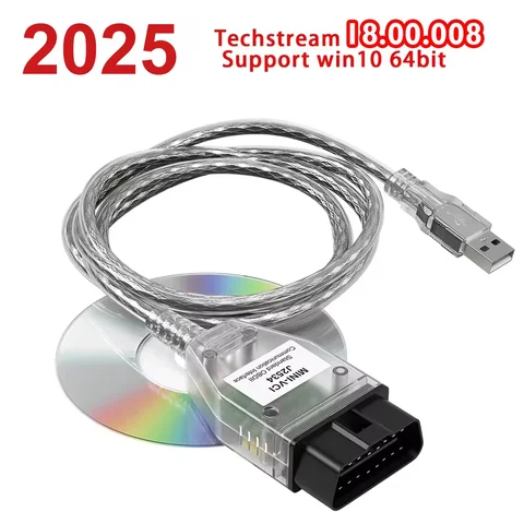 Мини-сканер Mini VCI FTDI OBD2 Для Автоматической Диагностики Toyota J2534 TIS Techstream V18.00.008 - Инструмент Для Автодиа...