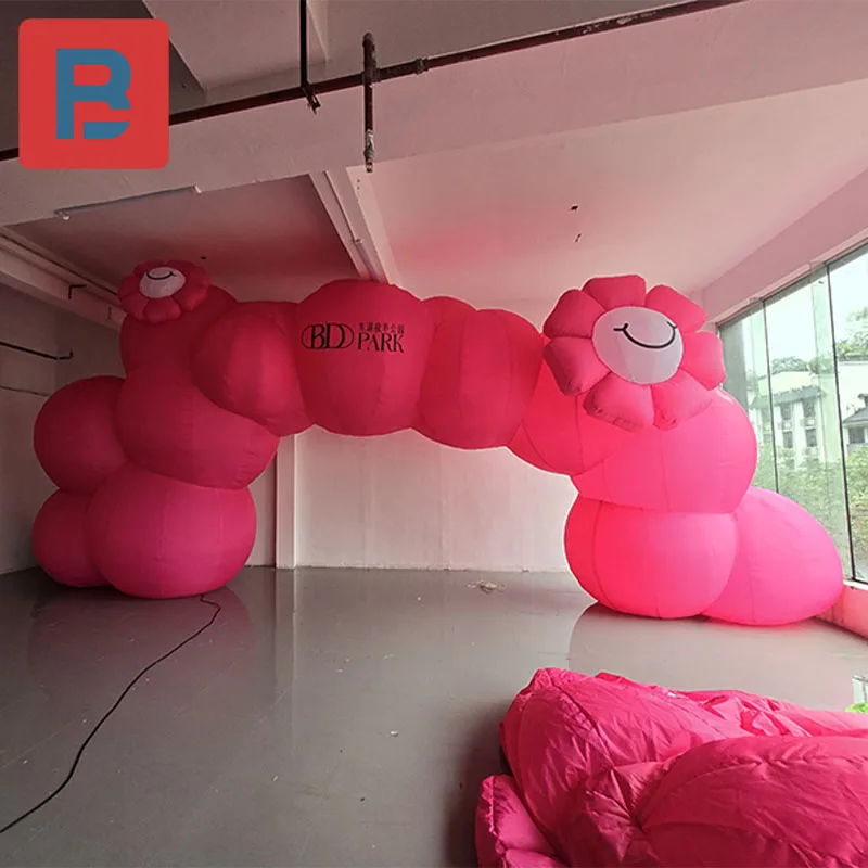 Inflatable Cloud Arch air model pink irregular cloud personality music festival concert bar party stage lighting decoration