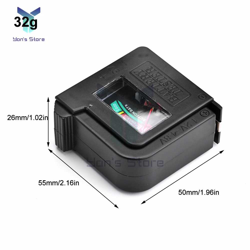 ตัวชี้แบตเตอรี่ความจุ Tester Checker BT860มือถือ Universal แบตเตอรี่เครื่องทดสอบแรงดันไฟฟ้าสำหรับ1.5V/AA/AAA/9V เซลล์ปุ่ม