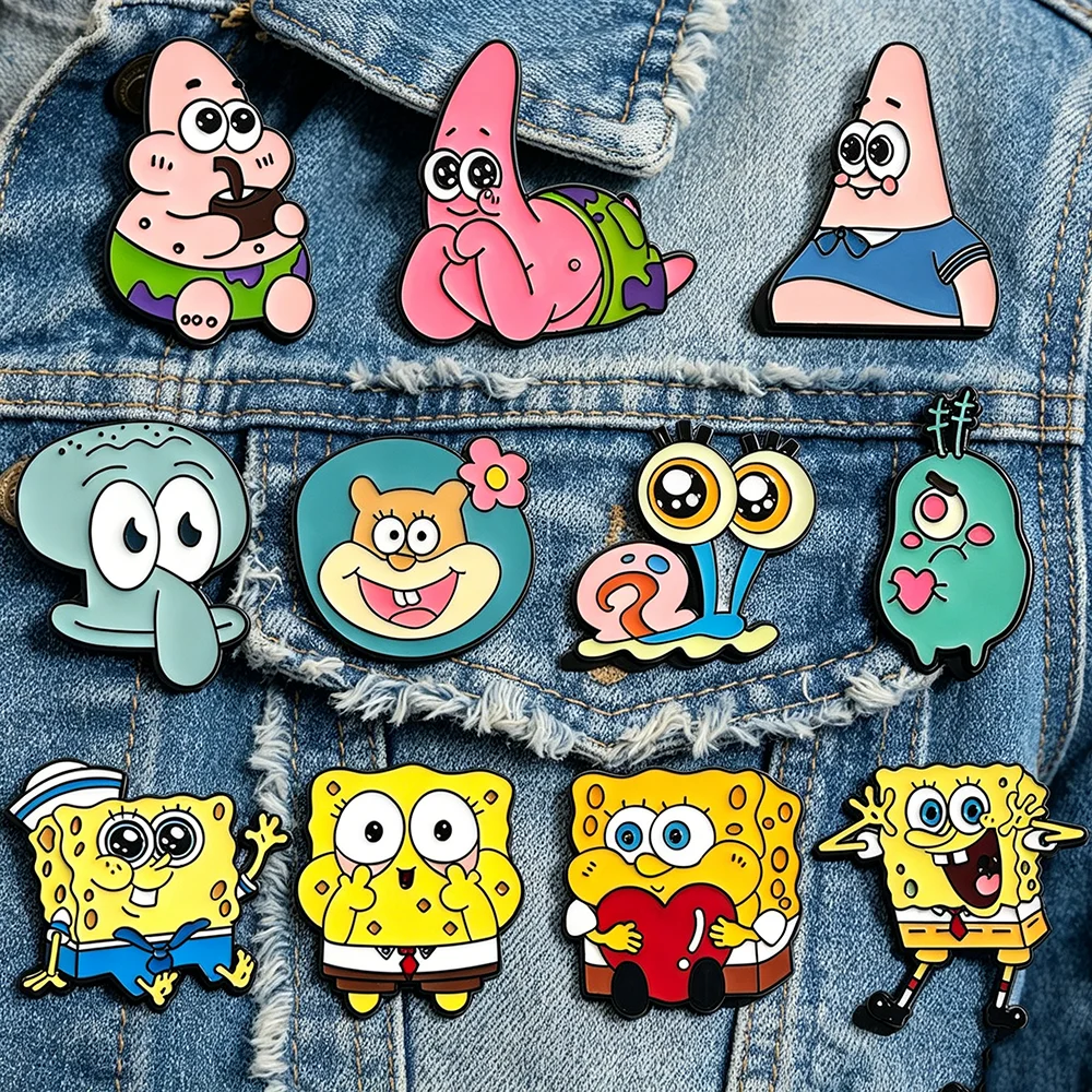 5/6/11pcs Anime Gary the Octopus Enamel Pin Set Cute Cartoon Badge Brooch for Bag Collar Lapel Decor Fans Gifts
