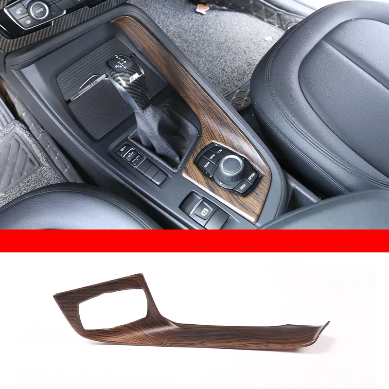 ABS Pine houtnerf voor BMW X1 X2 F47 F48 2016-2022 auto middenconsole stuurwiel deur trim sticker auto accessoires