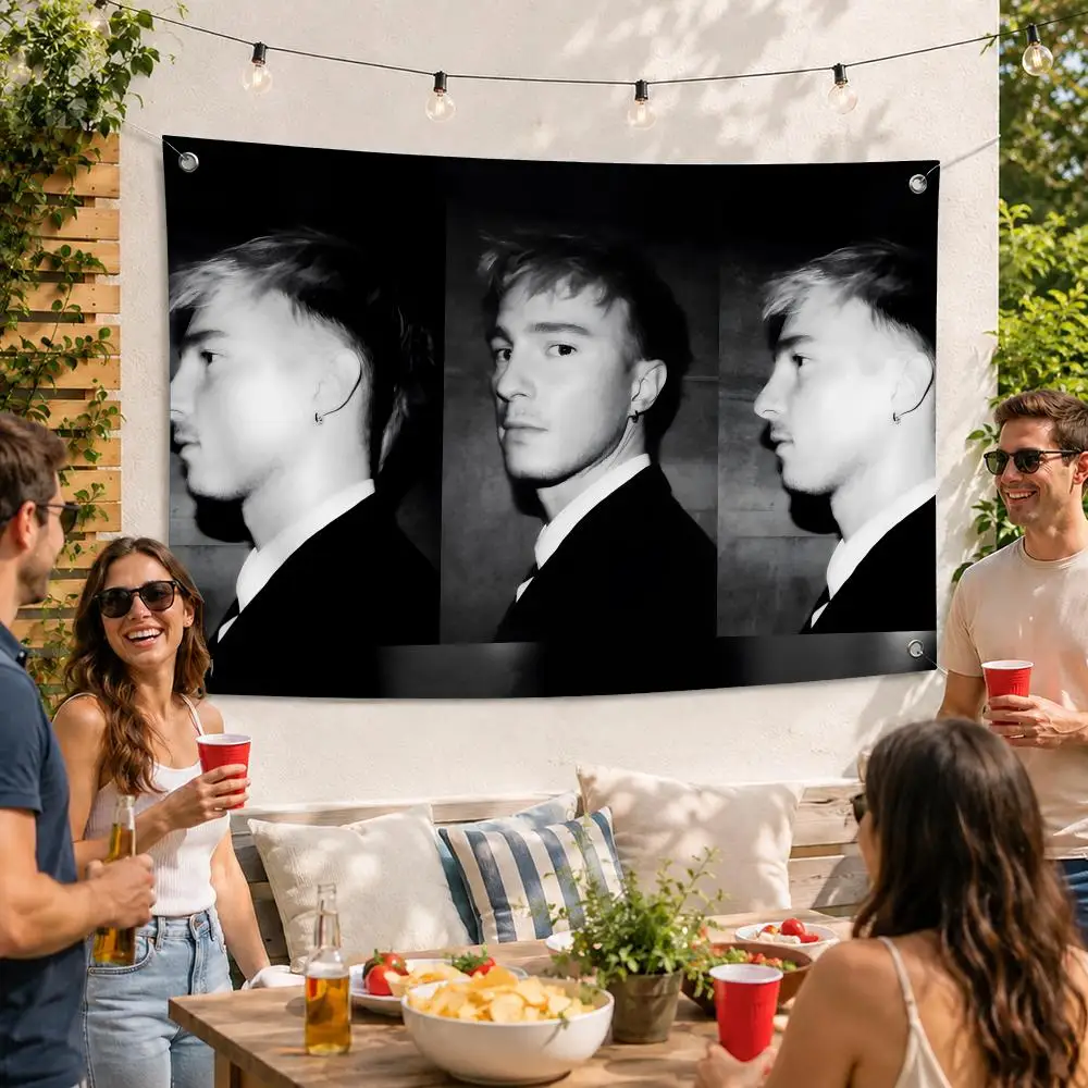 Drew Starkey Actor Cool Flags For Outdoor Party Home Living Room Bar Bedroom Decoration Soft Durable Tapestry Skin-friendly