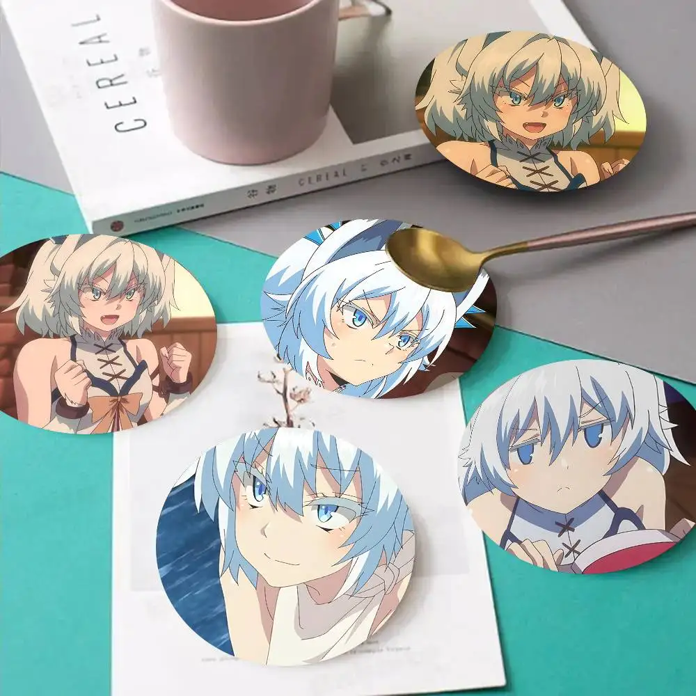 1pc Setsuna Redo Of Healer Wooden Coaster Colour Printing Cup Mat Home Desk Decoration Gifts