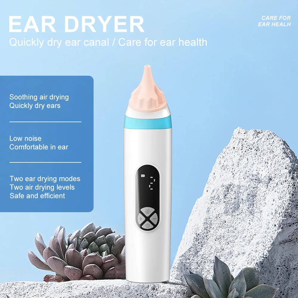 

Electric Ear Dryer for Swimming and Bathing Keeps Ears Dry and Prevents Bacteria From Growing Prevents Ear Canal Inflammation