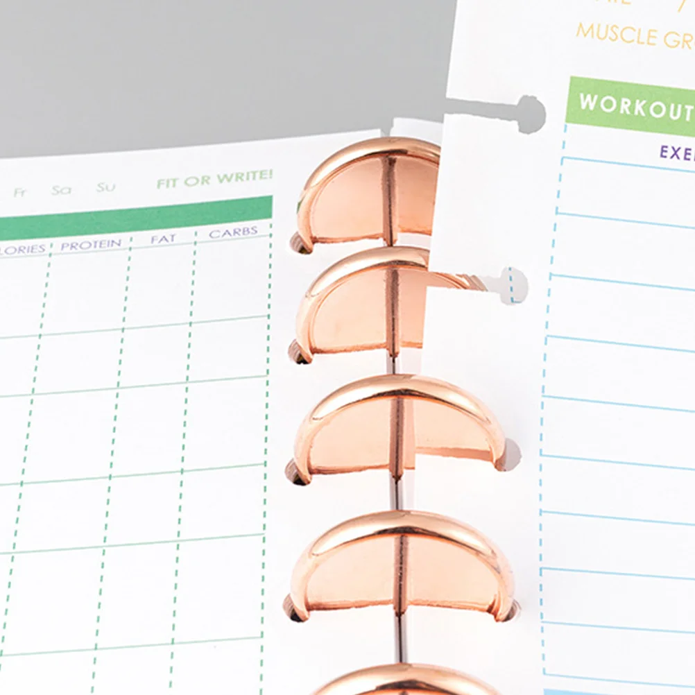 20 szt. Pierścieni do segregatora, dyski do oprawy książek z ABS do samodzielnego tworzenia planerów, notatników, dyski mocujące, materiały do archiwizacji notatek