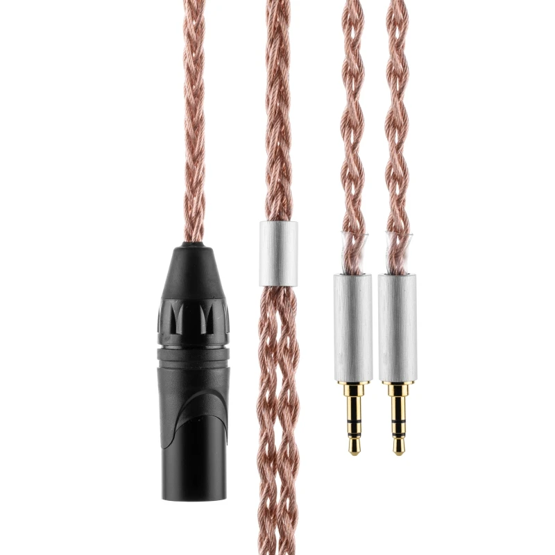 

Moondrop UP Earphone Upgrade Cable 4Pin XLR to 4.4mm/4Pin XLR to 6.35mm Adapter Dual 3.5mm to 4.4mm Detachable Headphone Cable