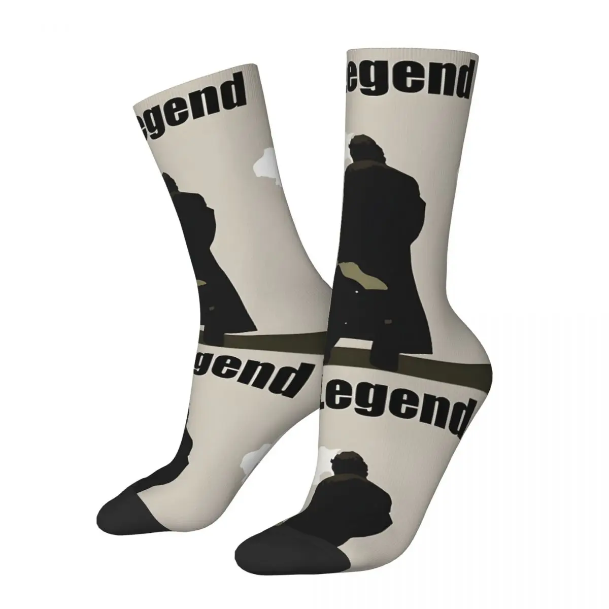 Funny Crazy Sock for Men Music Album Hip Hop Vintage J-Johnny Cash Happy Quality Pattern Printed Boys Crew compression Sock