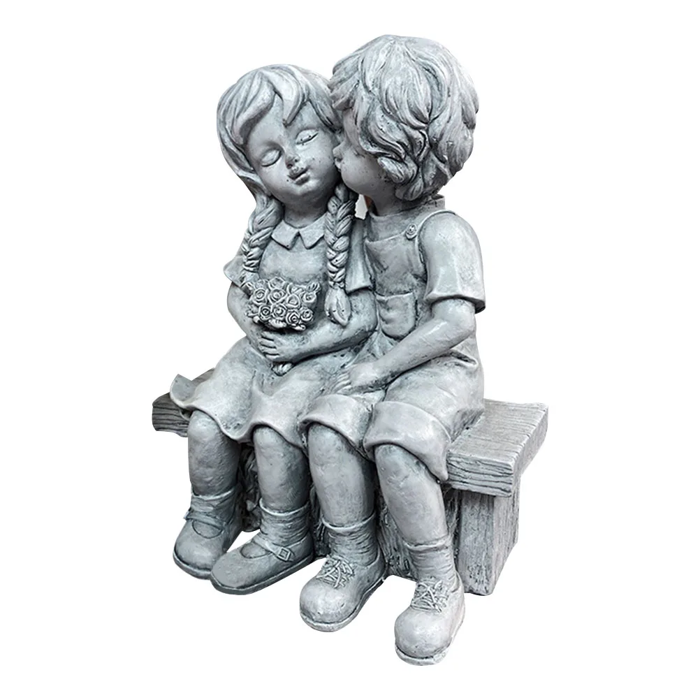 

Resin naments Kissing Figurine Crafts Unique Decor Romantic Gift Figures Home Girls Toys Wear Resistant Kids Supply Garden Decor