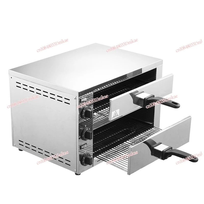 

Pizza machine oven commercial 12 inch large capacity baking cake egg tart single double layer bread baking household oven